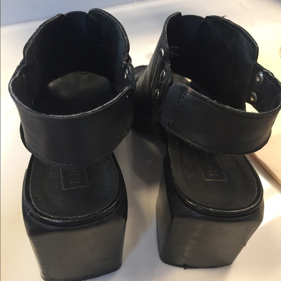 Topshop open toe black Sandals - Picture 3 of 5